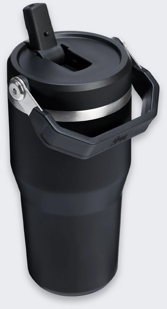 Stanley Iceflow Flip Straw Juodas 2.0 puodelis, 0.59 l