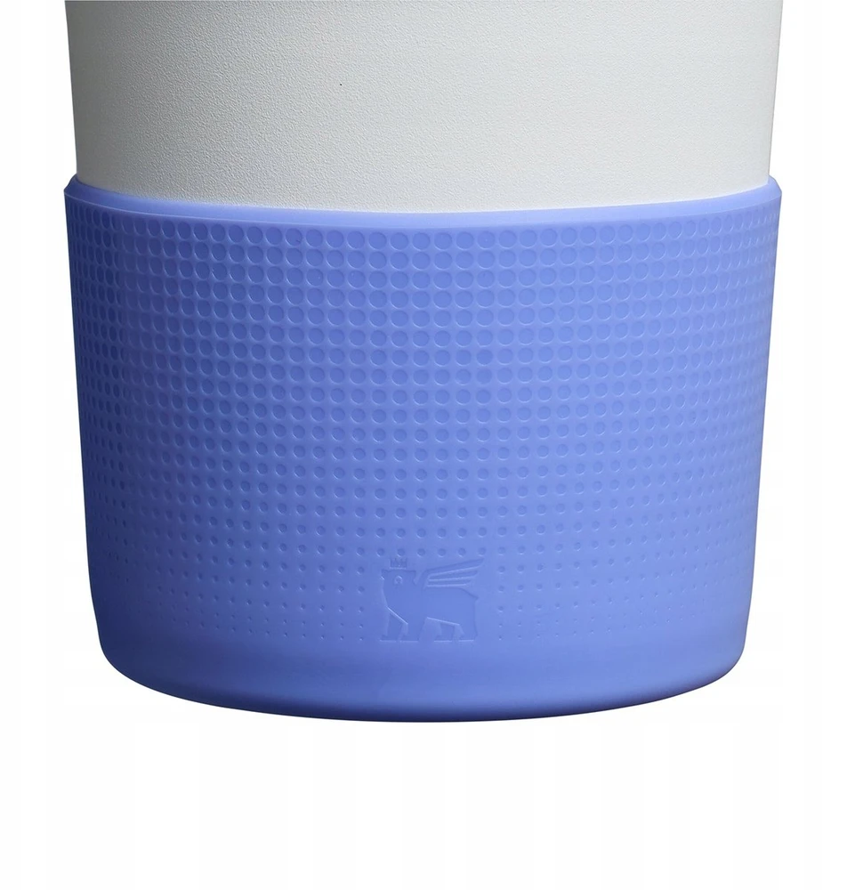 Stanley Apsauginis dangtelis ir šiaudelių antgaliai, 2 vnt. rinkinys terminių puodelių 0,89L/0,59L „The Quencher Boot + Straw Topper“ hortenzijų mėlynas