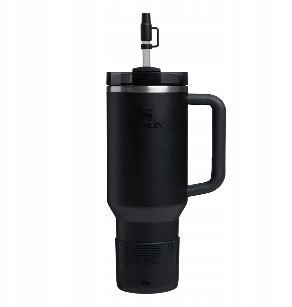 Stanley Protective cover and straw caps 2 pcs. set for thermal mugs 1.18L The Quencher Boot + Straw Topper juodas