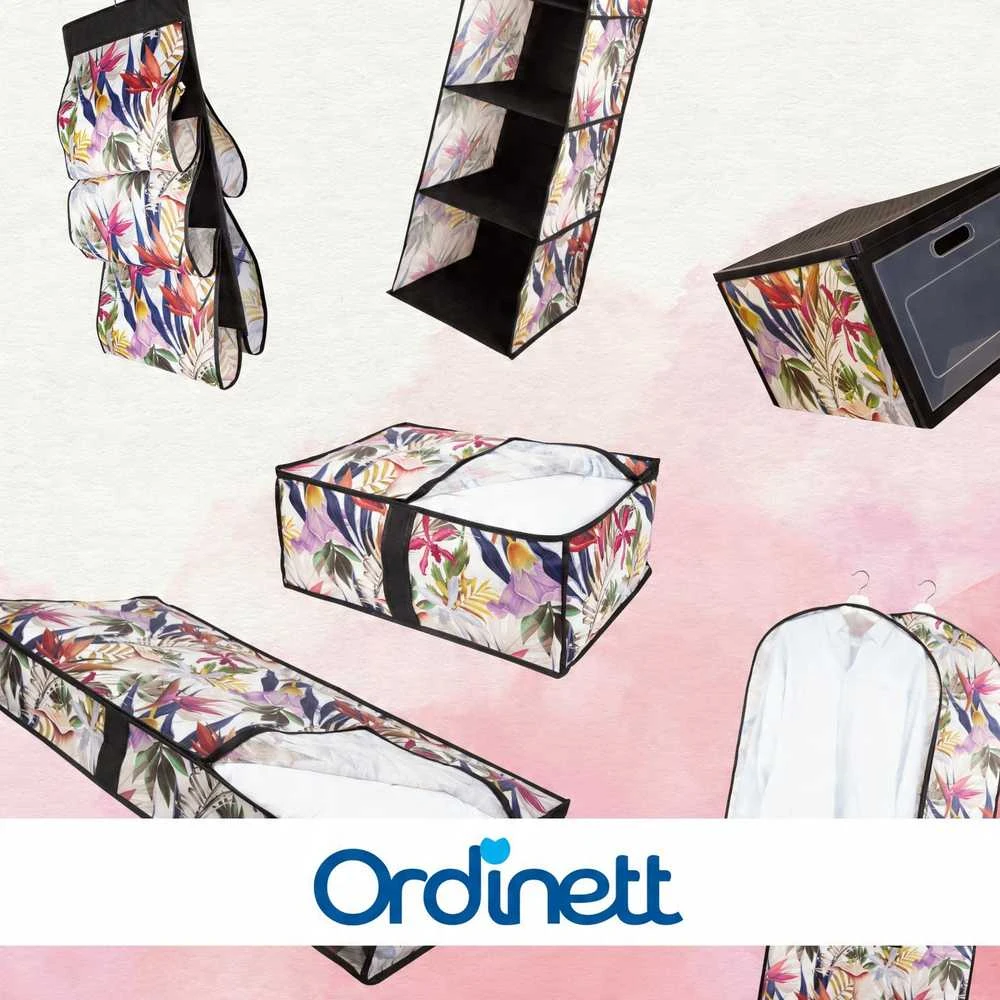 ORDINETT Segu bag 40x60x25cm Floral Beauty