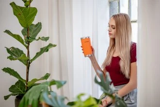 Termosas - Humanas Fluo 600 ml Nerūdijančio Plieno Neperšlampamas Oranžinis