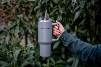 Termosas - Humanas Viva 1200 ml, SUS 304 Nerūdijančio Plieno, Neperšlampamas, Pilkas