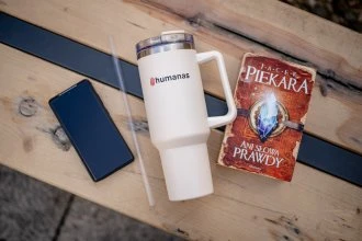 Termosas - Humanas Viva 1200 ml Nerūdijančio Plieno Dvigubo Sienelės Smėlinis