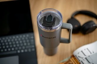 Termosas - Humanas Viva 1200 ml, SUS 304 Nerūdijančio Plieno, Neperšlampamas, Pilkas