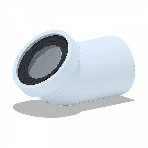 Ani_Plast Unitazo alkūnė Ani Plast W4220, 45°, Ø 110/141 mm, balta
