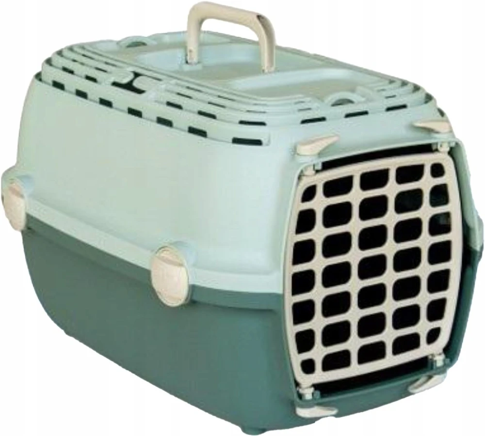 Stefanplast Transport cage Horizon 1 with plastikas door 48x32x30cm light žalias/žalias