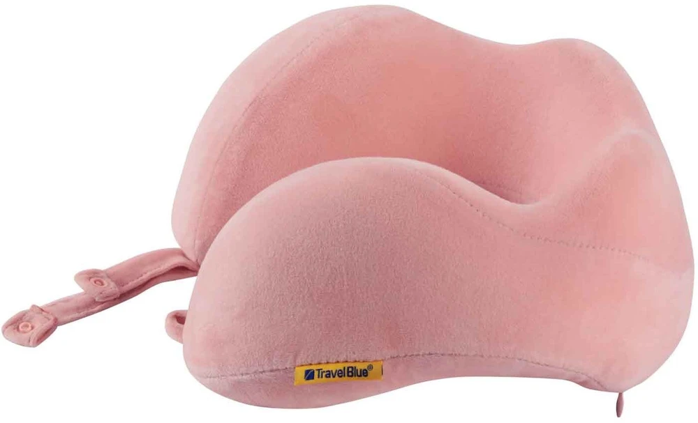 Aptel Mėlyna TRAVEL Mėlynas PODUSZKA Z PIANKI MEMORY TRANQUILITY RÓŻOWA