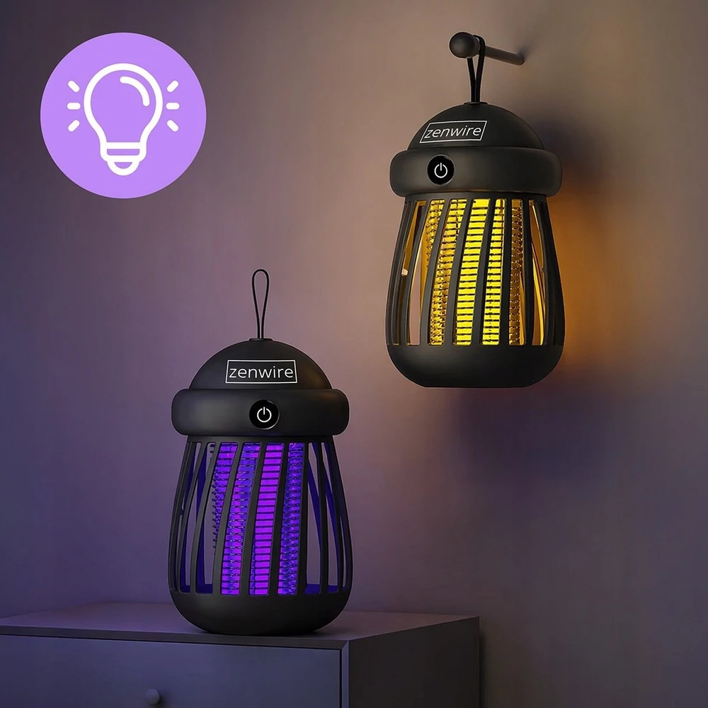 Aptel UV vabzdžių naikinimo lempa nuo uodų, musių, vabzdžių, drugių – akumuliatorinė, lauko, USB (5904507522278)