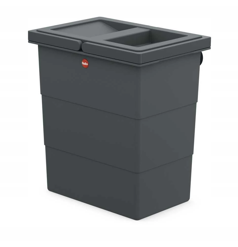 Hailo prie sienos tvirtinama šiukšliadėžė FlexBox S / 7L / tamsiai pilka