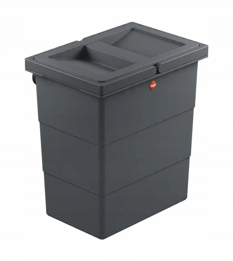 Hailo prie sienos tvirtinama šiukšliadėžė FlexBox S / 7L / tamsiai pilka