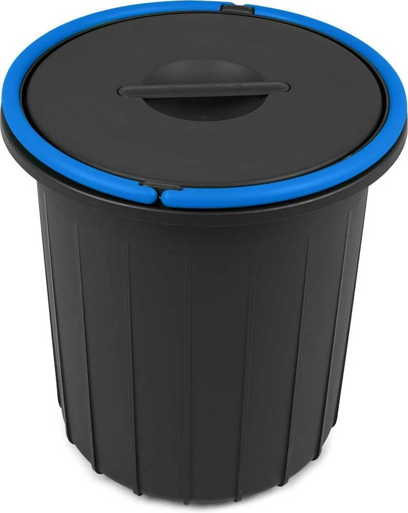 Style Waste bin Eco solution 25L 37,5x37,5x39cm dark pilkas/mėlynas