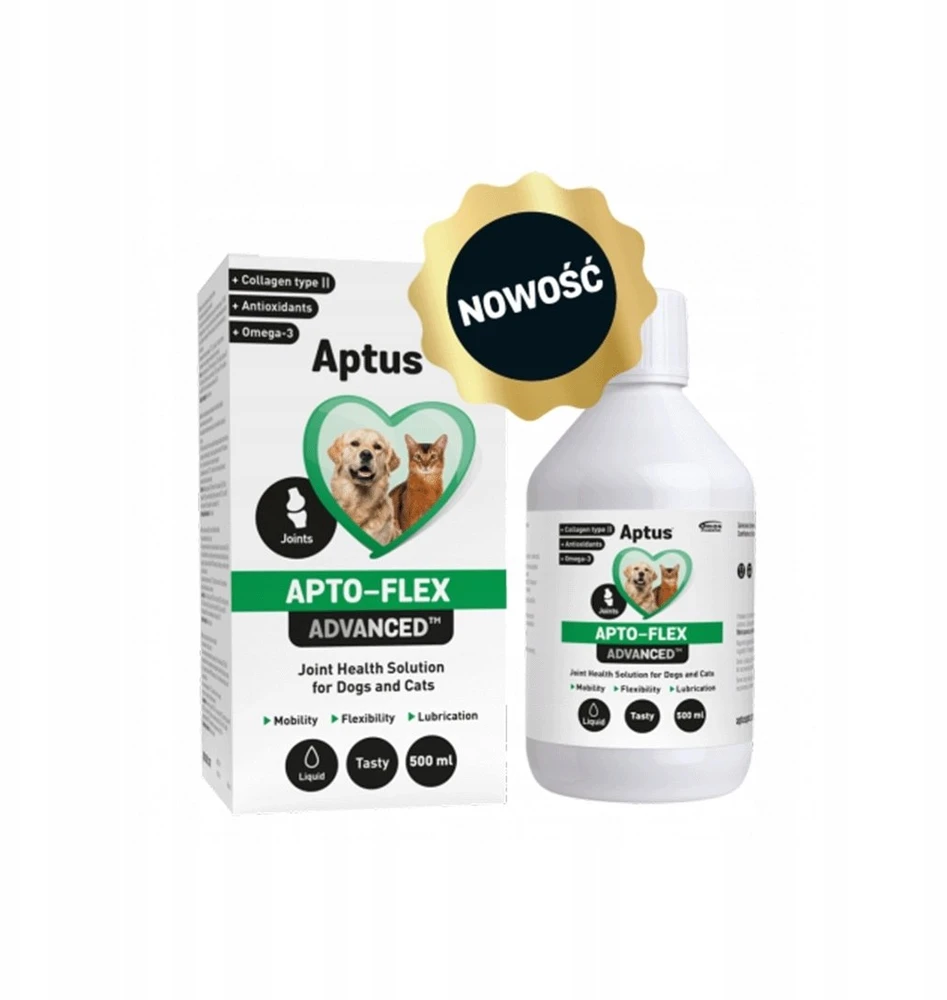 APTUS Apto-flex Advanced – sąnarių papildai šunims ir katėms – 500 ml
