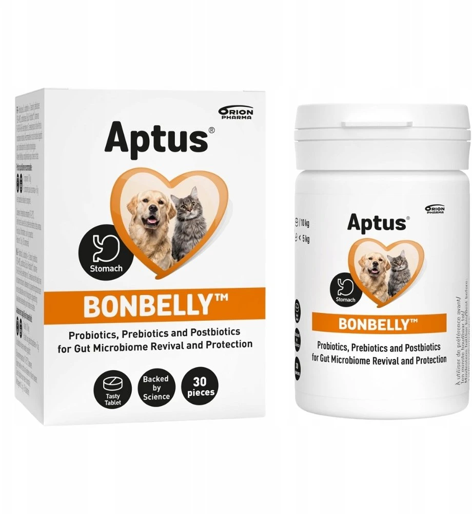 Aptus Aptu - Bonbelly virškinimo sveikata šunims ir katėms 30 vnt.