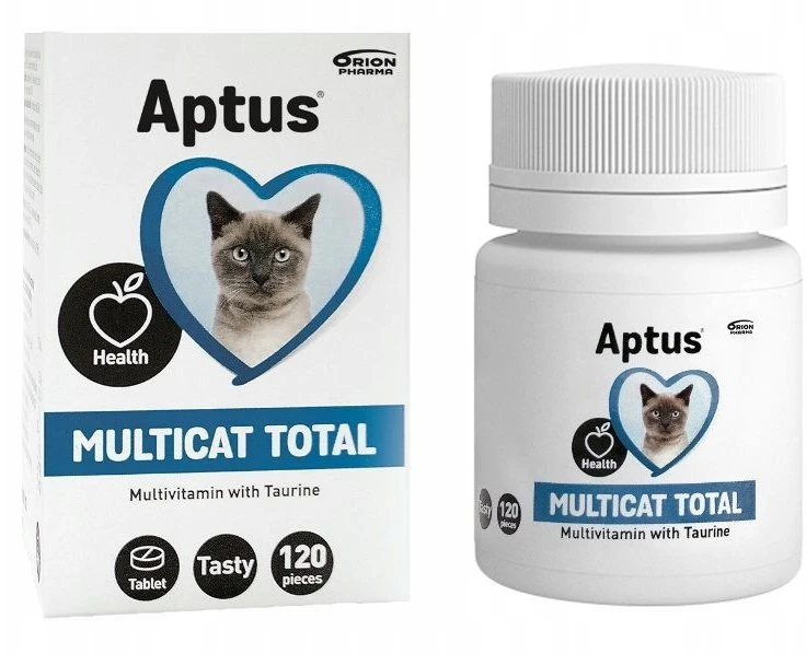 Apsaugos priemonė - Aptus Multicat Total Multivitamin 120 tablečių