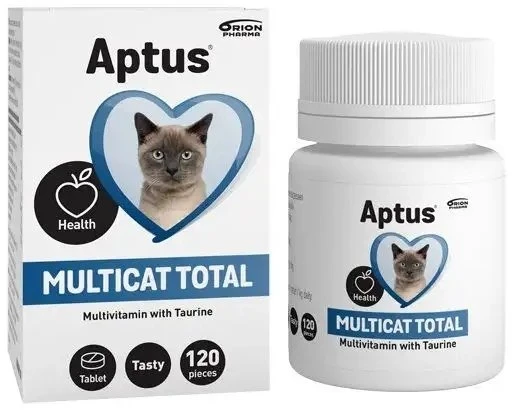 Apsaugos priemonė - Aptus Multicat Total Multivitamin 120 tablečių