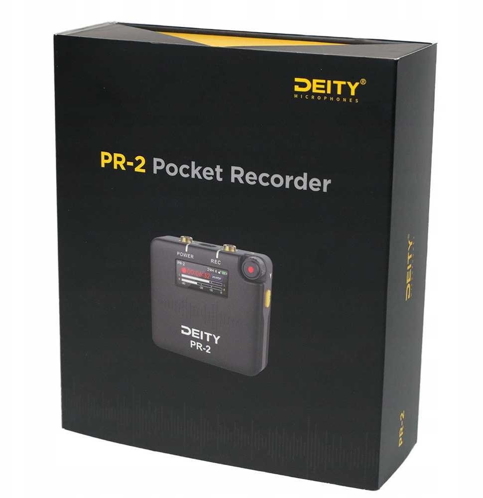 Diktofonas Aputure Deity PR-2 stereo kišeninis įrašymo įrenginys su Lavalier mikrofonu