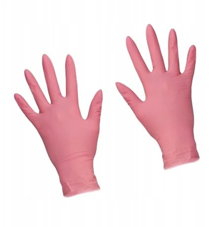 Apžiūros pirštinės, ABENA Classic Sensitive, XS, rožinės, nitrilo, be pudros - (100 vnt.)