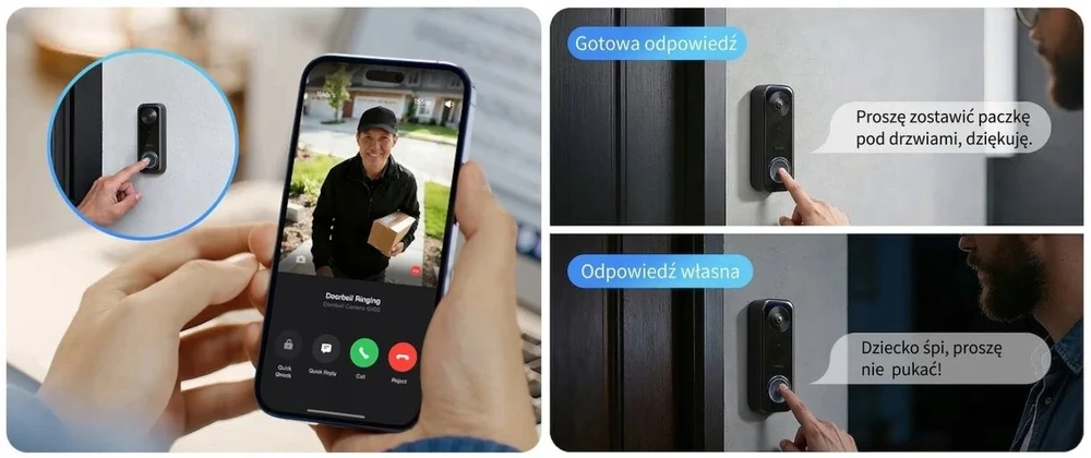 „Aqara“ durų skambučio kamera G400 Select (laidinė)