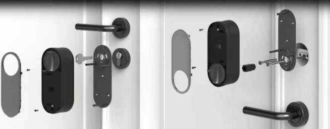 Aqara Smart Lock U200 išmanioji durų spyna, sidabrinė (EL-D02D-S)