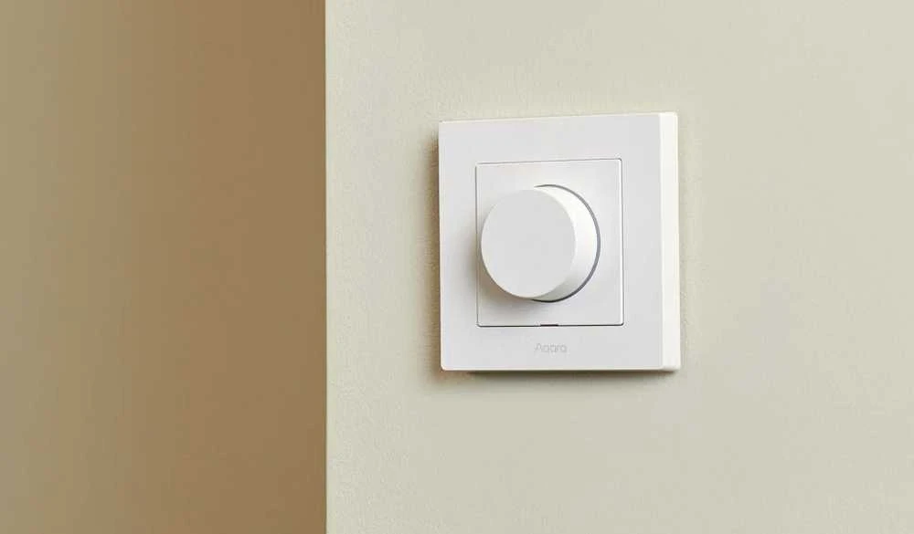 Aqara H2 Dimmer Switch išmanusis Zigbee ir Thread 1 kanalo Šviesos reguliatorius baltas