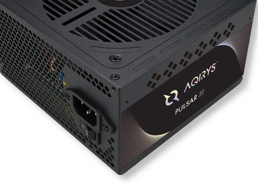 Stacionarus kompiuteris Maitinimo šaltinis AQIRYS PULSAR SI ATX 550 W Juodas (AQI-GA-PS-1)