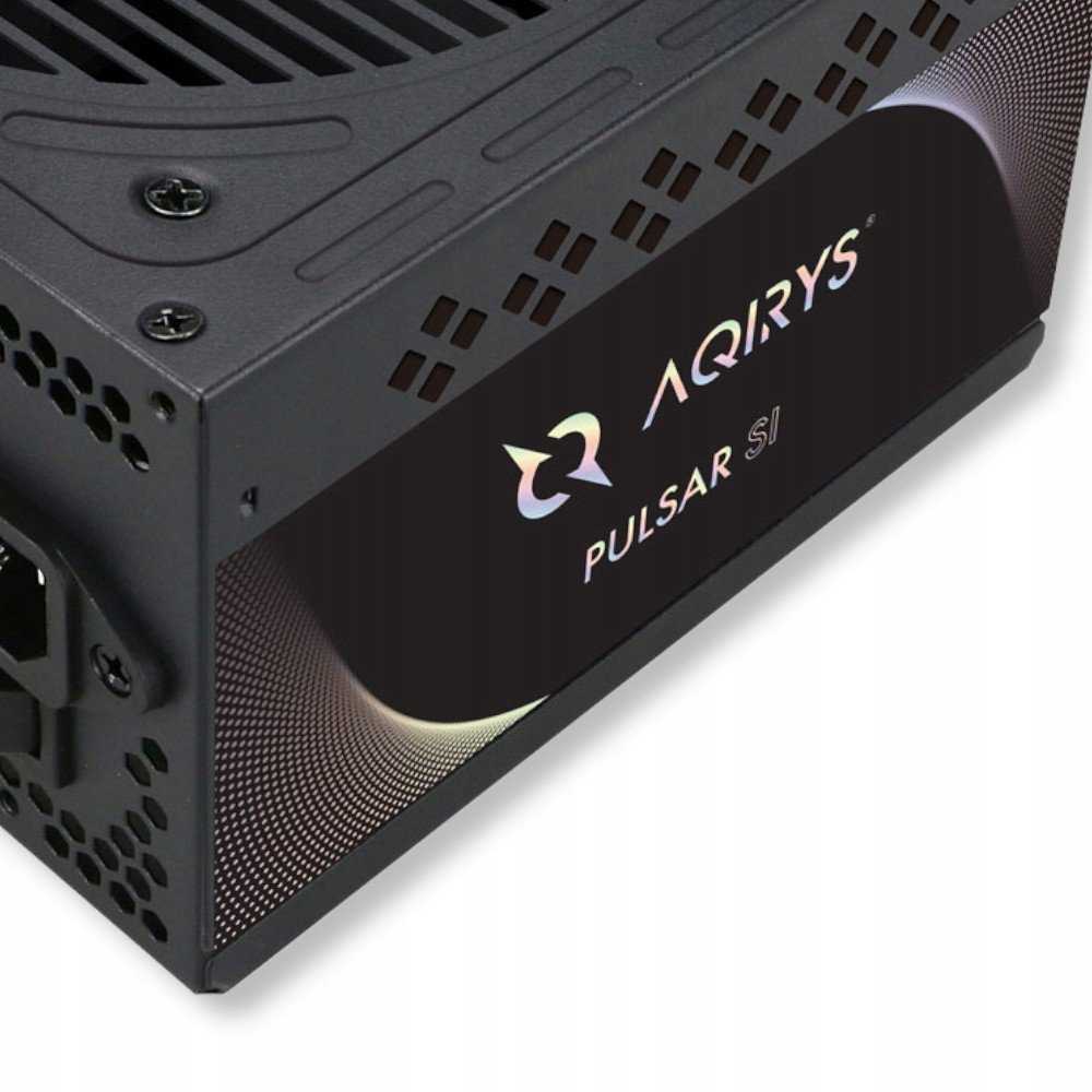 Stacionarus kompiuteris Maitinimo šaltinis AQIRYS PULSAR SI ATX 550 W Juodas (AQI-GA-PS-1)