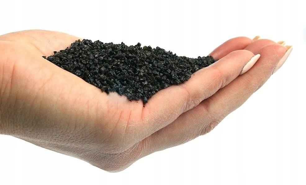 AQUA DELLA Gravel Juodas, żwirek, do akwarium, juoda, 1-3 mm, 9kg