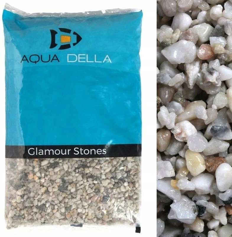 AQUA DELLA Gravel Light Coarse żwirek do akwarium ciemny, 3-6 mm, 10 kg