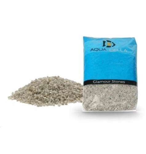 AQUA DELLA pilkas kvarcinis žvyras, žvyras, akvariumui, pilkas, 2-3 mm, 10 kg