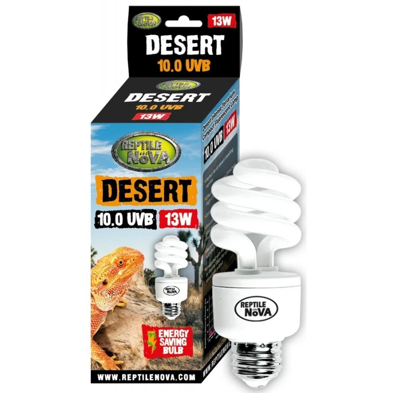 Aqua Nova Terariumo lemputė Reptile Nova 10.0 Desert 13 W UVB