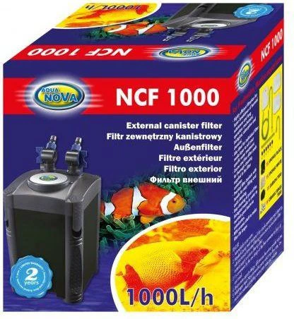 Aqua Nova NCF-1000 išorinis filtras iki 300L akvariumui 20W 1000L/val