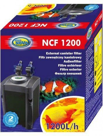 Aqua Nova NCF-1200 išorinis filtras iki 400L akvariumui 20W 1200L/val