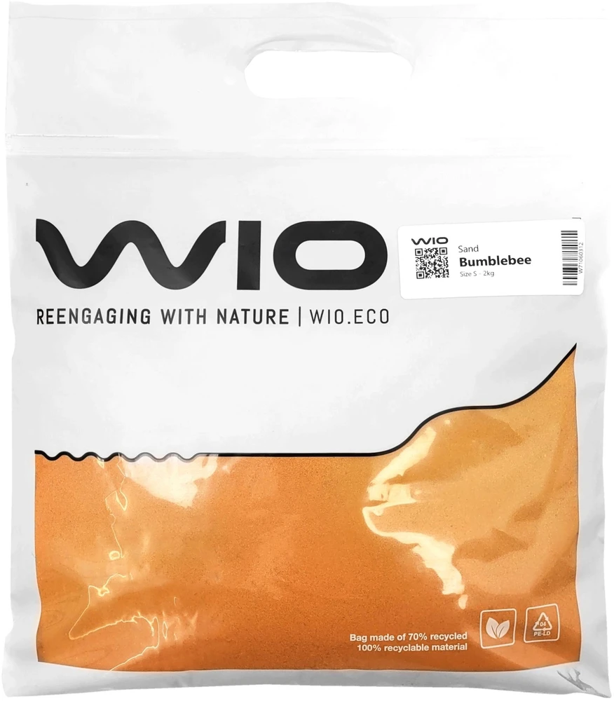 WIO Bumblebee dekoratyvinis smėlis maišelyje 2 kg