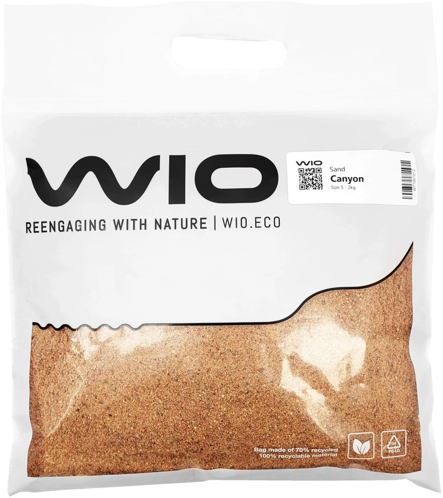 Aqua Nova WIO Canyon sand, piasek, dekoracyjny, oranžinė, 2kg, maišelis