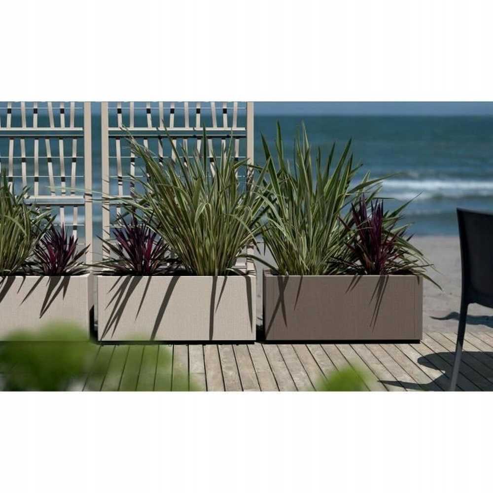 Stefanplast Ethica stačiakampė gėlių dėžutė 80 cm kreida