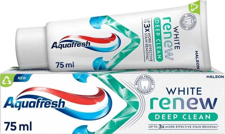 Aquafresh Balta Renew Deep Clean Fluoride dantų pasta 75ml