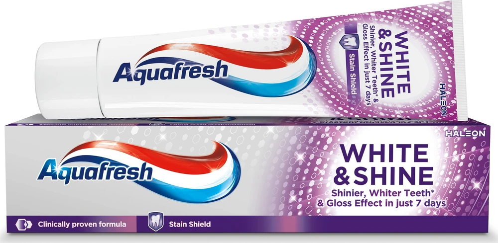 Aquafresh Dantų pasta Baltas & Shine 100ml
