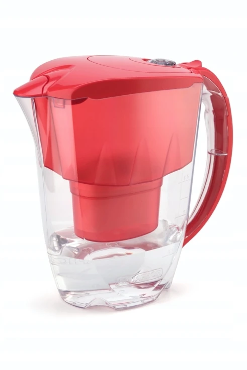 Vandens filtravimo ąsotis AQUAPHOR Jasper 2.8L, raudonas su 2x filtrais