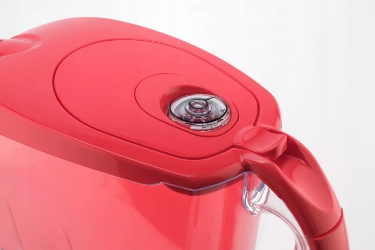 Vandens filtravimo ąsotis AQUAPHOR Jasper 2.8L, raudonas su 2x filtrais