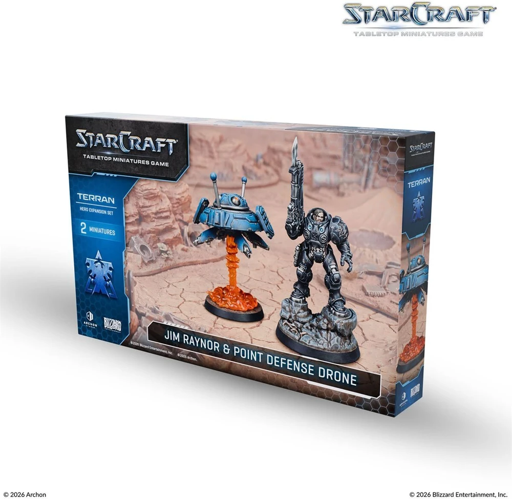 Archon Studio StarCraft® Minių žaidimas - Jim Raynor (Raynor's Raiders) - Terran - Herojų papildymo rinkinys