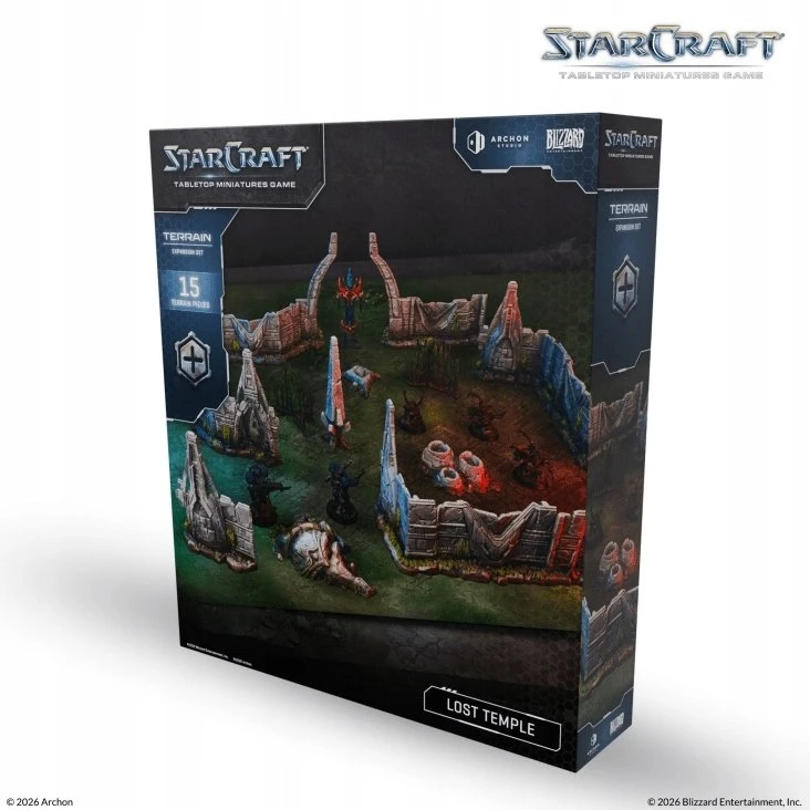 Archon Studio StarCraft® miniatiūrų žaidimas – Pamestos šventyklos reljefo papildymo rinkinys