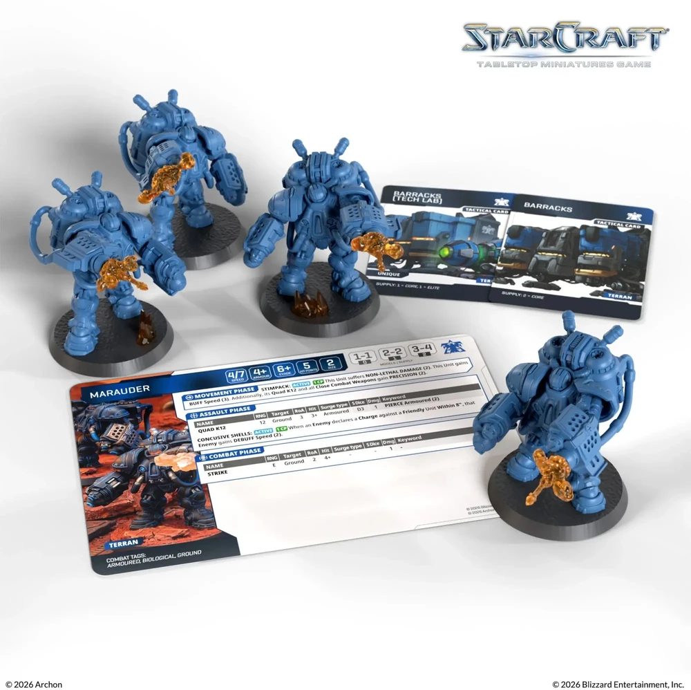 Archon Studio StarCraft® MiniatureGame - Marauder - Terran - Papildymo rinkinys