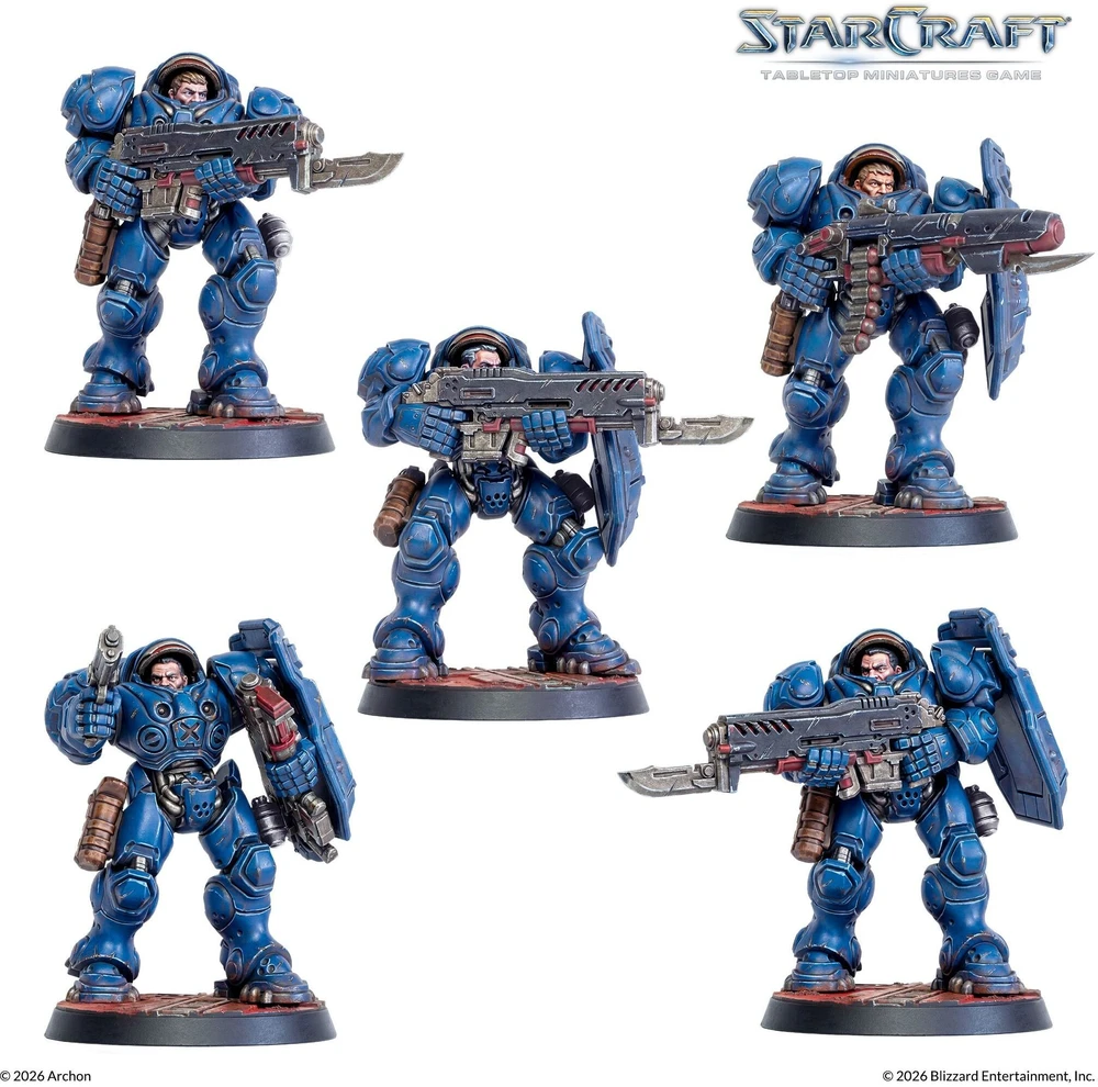 Archon Studio StarCraft® miniaturų žaidimas – jūrų pėstininkas – teranas – papildymo rinkinys