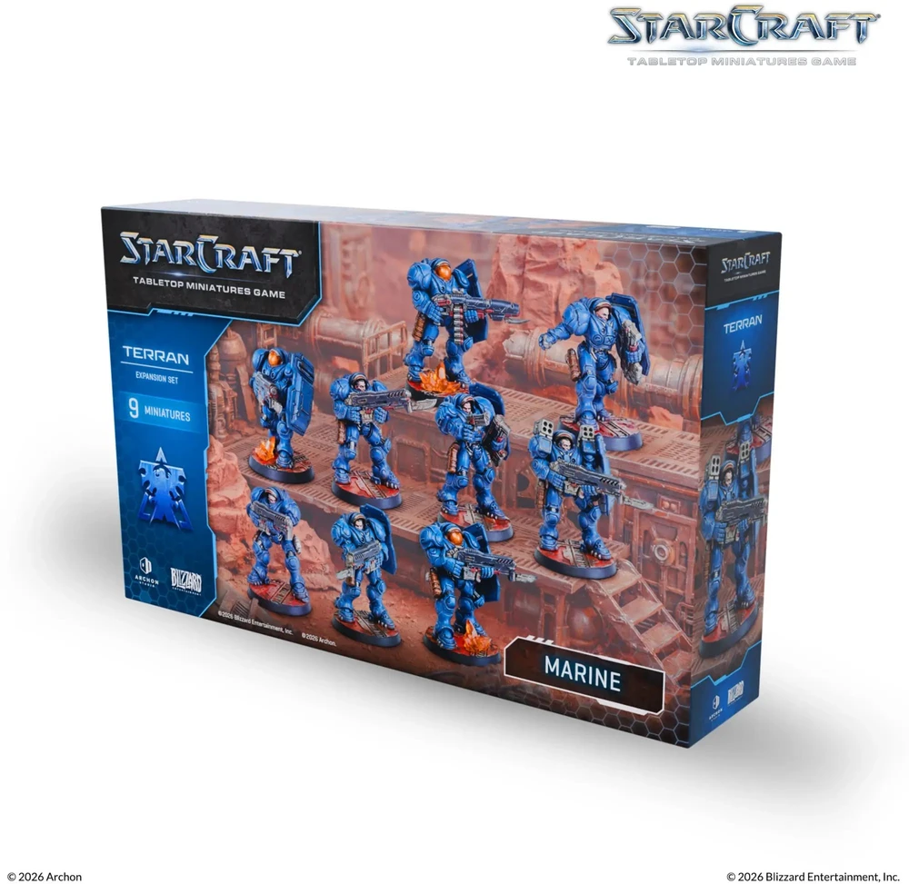 Archon Studio StarCraft® miniaturų žaidimas – jūrų pėstininkas – teranas – papildymo rinkinys