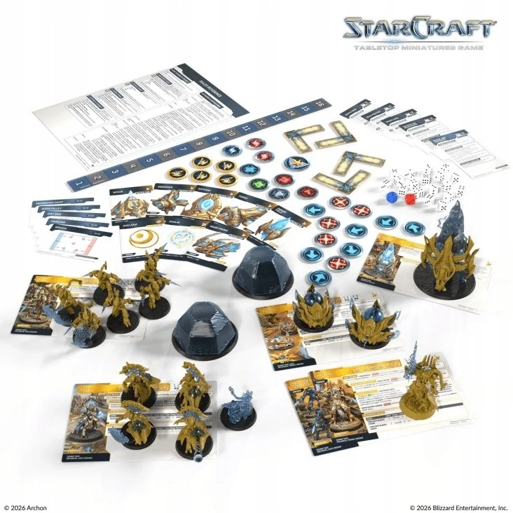 Archon Studio StarCraft® miniatiūrų žaidimas – Protoss pradinis rinkinys „Founders Edition“