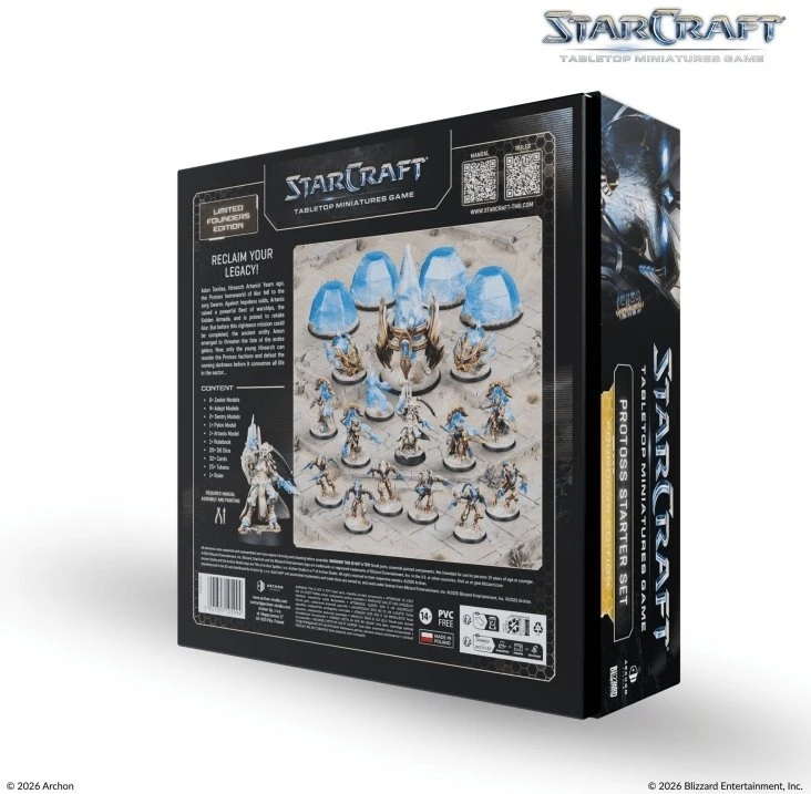 Archon Studio StarCraft® miniatiūrų žaidimas – Protoss pradinis rinkinys „Founders Edition“