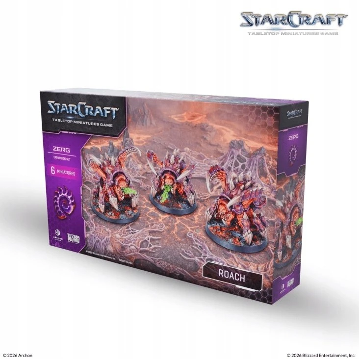 Archon Studio StarCraft® Miniatiūrų žaidimas – Roach – Zerg – Papildymo rinkinys