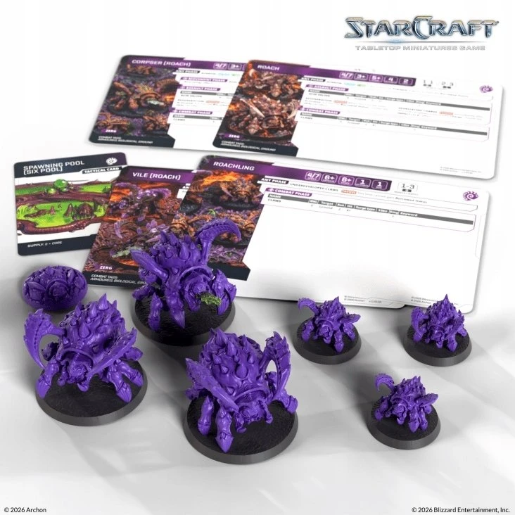 Archon Studio StarCraft® Miniatiūrų žaidimas – Roach – Zerg – Papildymo rinkinys
