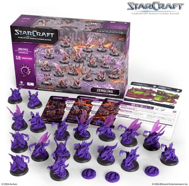 Archon Studio StarCraft® Miniatiūrų žaidimas – Zergling – Zerg – Papildymo rinkinys
