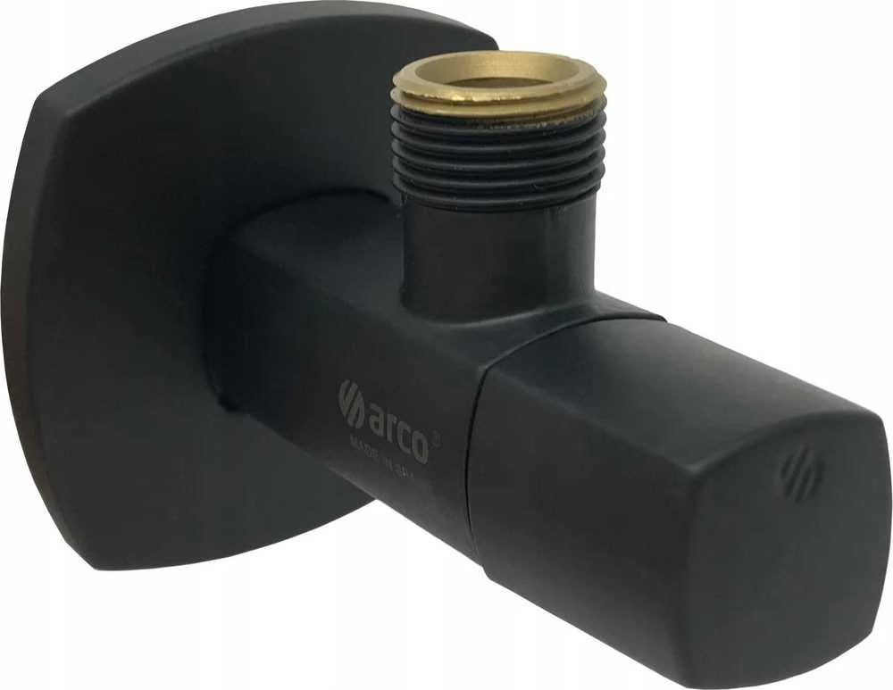 Arco Kampinis ventilis A-80, juodas matinis 1/2"X1/2"